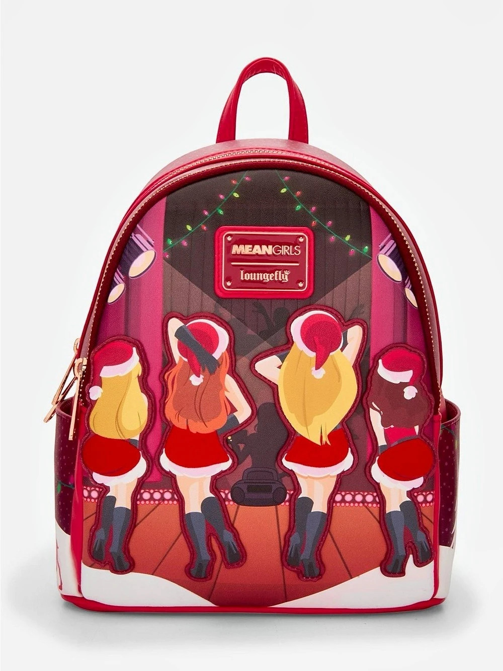 Loungefly Meangirls Light Up Talent Show Holiday Graphic Mini Backpack NWT
